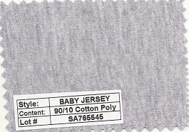 Baby Jersey 90/10 Cotton Poly